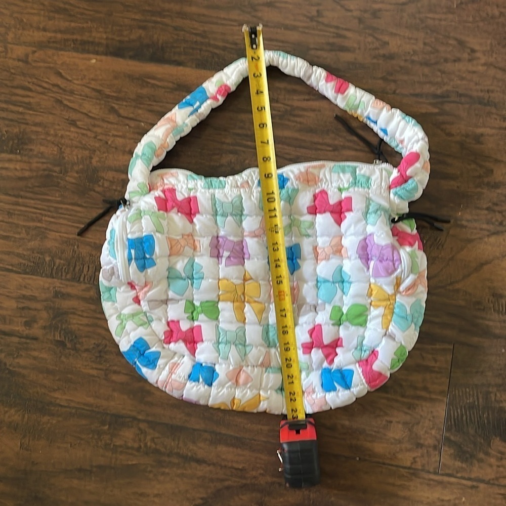 Katydid White Quilted Bow Shoulder Bag - Picture 9 of 9